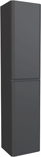 Aquanet Шкаф пенал Эмбер 35 подвесной черный матовый – фото-1