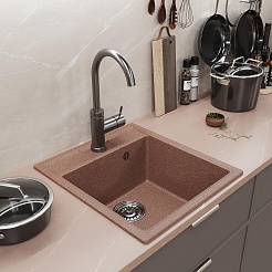 Mixline Мойка кухонная ML-GM28 терракотовая – фотография-4