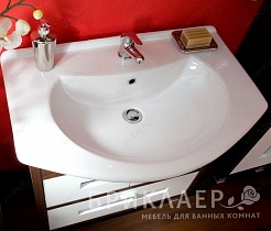 Бриклаер Мебель для ванной Бали 75 R венге – фотография-3