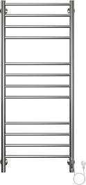 Terminus Полотенцесушитель электрический Аврора П12 500x1250 хром – фотография-1