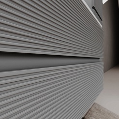 Sancos Тумба с раковиной Folk 100 L ergraut soft раковина Grace 101 L CN7014 – фотография-4