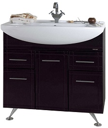 Водолей Тумба под раковину Альфа 90 R венге – фотография-1