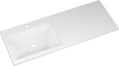 Misty Мебель для ванной с раковиной под стиральную машину Ингрид 120 L белая – фотография-9