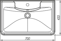 Vivon Тумба с раковиной Atwood 70 напольная белая матовая – фотография-19
