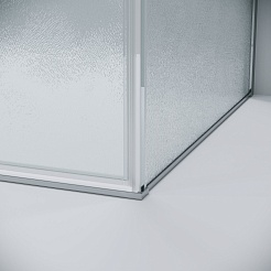Grossman  Душевой уголок Galaxy 120x70x195 профиль хром стекло шиншилла – фотография-5