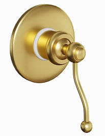 Paini Смеситель для душа Duomo 88PJ690 встраиваемый, брашированное золото – фотография-1