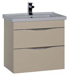 Aquanet Тумба с раковиной "Эвора 70" сливочная – фотография-1