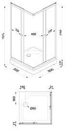 Triton Душевой уголок Вельвет-К А 80/80 Щ0000071051 – фотография-4