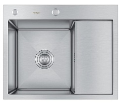 Hoffger Мойка для кухни 5848L Satin левая чаша – фотография-1