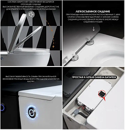 Ceruttispa Унитаз подвесной Argentera Aria CT10590 импульсный белый – фотография-3