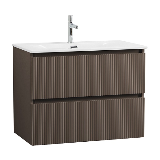 BelBagno Тумба с раковиной Uno mini 80 подвесная Бежевый матовый с раковиной BB-8099-3-80 – фото-1