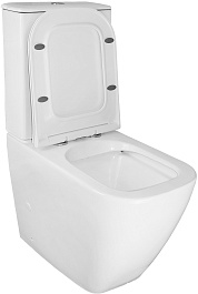 Azario Унитаз-компакт Mirada S AZ-1288A безободковый с бачком с сиденьем микролифт белый – фотография-7