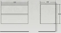 BelBagno Тумба под раковину Acqua 60 подвесная Rovere Rustico – фотография-8