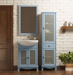 Opadiris Зеркало для ванной Омега 55 голубое – фотография-3