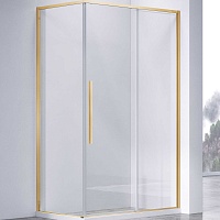 Vincea Душевой уголок Slim-N 120x90 VSR-4SN9012CLG профиль брашированное золото стекло прозрачное