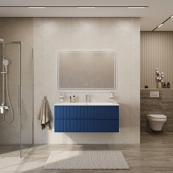 Cezares Тумба под раковину Duet-N 120 подвесная sapfiro – фотография-7