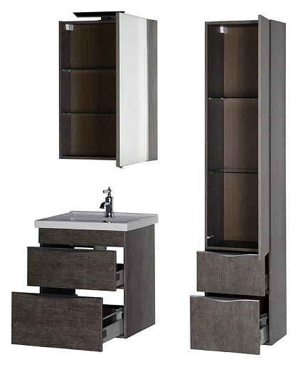 Aquanet Мебель для ванной "Эвора 60" дуб антик – картинка-5