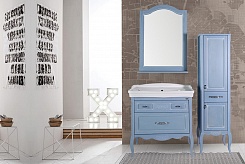 ASB-Woodline Зеркало для ванной Модерн 85 рошфор/патина серебро – фотография-4