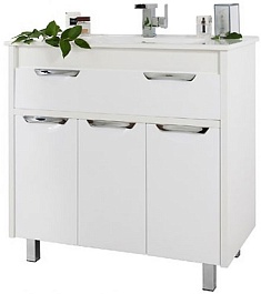 Водолей Тумба с раковиной "Габи 90" белая – фотография-1