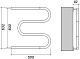 Domoterm Полотенцесушитель водяной М 600x500 Антиток хром – фотография-5
