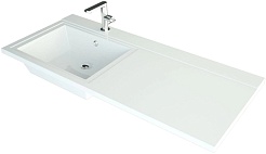 Mixline Мебельная раковина Andrea Cosmos 110 L белая – фотография-1