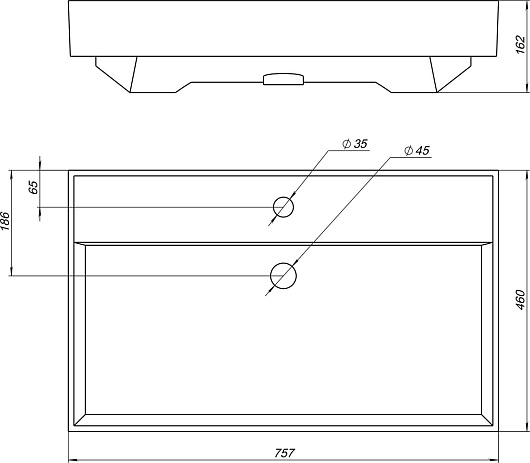 Aquanet Мебель для ванной Nova Lite 75 2 дверцы подвесная дуб рустикальный – фотография-18