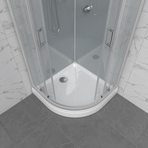 Triton Душевая кабина Прайм-Сатин-Вельвет 90x90 А без крыши – фотография-6