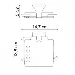 WasserKRAFT Держатель туалетной бумаги "Wern K-2525" – фотография-3