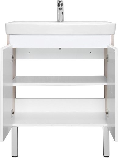 Акватон Тумба с раковиной Сканди Doors 70 белая/дуб верона – картинка-5