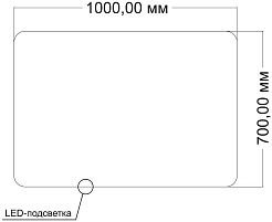 Vincea Зеркало 100x70 VLM-3BE1007 с ореольной подсветкой – фотография-8