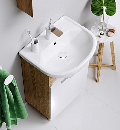 Aqwella Мебель для ванной Вега 55 дуб сонома – фотография-6