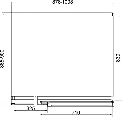 Vincea Душевой уголок Extenza 90/100x90 VSR-4EX901090CLBN профиль брашированный никель стекло прозрачное – фотография-5