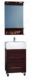 Бриклаер Мебель для ванной Чили 55 венге – фотография-1