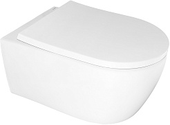 Azario Унитаз подвесной Nemi AZ-1293WH безободковый белый – фотография-1