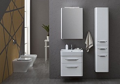 Aquanet Пенал для ванной Виченца 36 белый – фотография-3