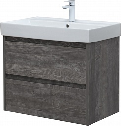 Aquanet Мебель для ванной Nova Lite 75 подвесная дуб серый – фотография-5