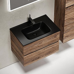 Sancos Тумба с раковиной Urban 70 дуб чарльстон раковина Element 71 CN7007MB – фотография-2