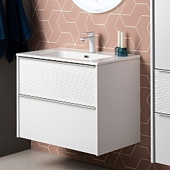 Aquanet Мебель для ванной Вита 80 Flat подвесная белая матовая – фотография-8