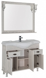 Aquanet Мебель для ванной Тесса 105 жасмин/серебро – фотография-4