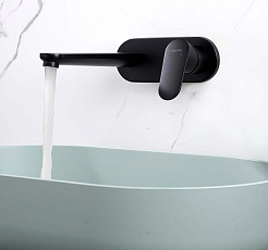 Aquatek Смеситель для раковины Ника AQ1813MB черный матовый – фотография-3