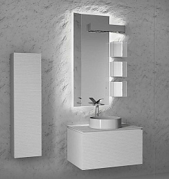 Jorno Шкаф пенал Stone 120 подвесной белый Stn.04.120/P/W/JR – фотография-4