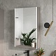 Equil Зеркальный шкаф Ferro 60 R с часами лен антрацит – фотография-13