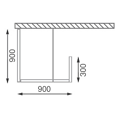 Roltechnik Душевое ограждение WALK D/1500 – фотография-2