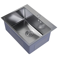 Mixline Мойка настольный монтаж 53/43 (3,0) выпуск 3 1/2 сатин