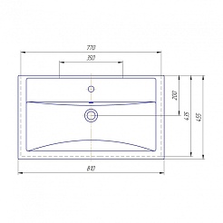 СанТа Мебель для ванной Марс 80 – фотография-4