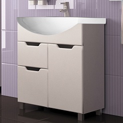 Mixline Мебель для ванной Прометей 65	 R белая – фотография-5