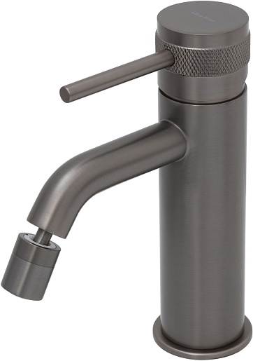 Allen Brau Смеситель для биде Priority 5.31A04-MG (с донным клапаном) графит браш – картинка-7