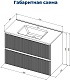 Aquanet Тумба с раковиной Джейн (Flat) 90 подвесная бежевая матовая – фотография-26