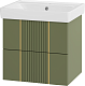 Brevita Мебель для ванной Vega 60 подвесная зеленая/золото – картинка-21