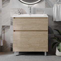 Teymi Тумба с раковиной Laina 75 дуб светлый – фотография-3